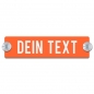 Preview: Dein Text - 200x50mm, Orange