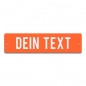 Preview: Dein Text - 200x50mm, Orange