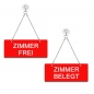 Preview: Zimmer frei / Zimmer belegt - Graviertes Wendeschild