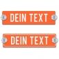 Preview: Dein Text - 200x50mm, Orange