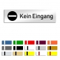 Preview: Kein Eingang - Türschild mit Symbol, 160x40mm