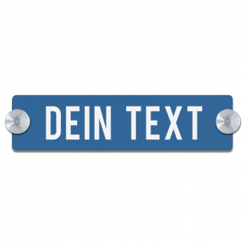 Dein Text - 200x50mm, Blau