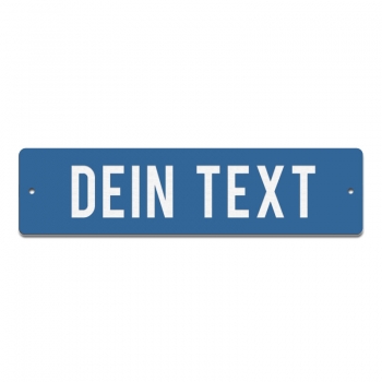 Dein Text - 200x50mm, Blau