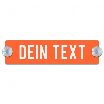 Dein Text - 200x50mm, Orange