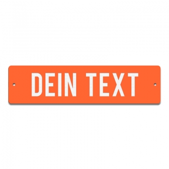 Dein Text - 200x50mm, Orange