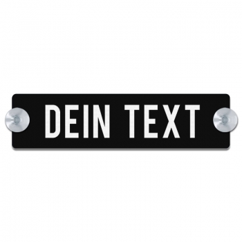 Dein Text - 200x50mm, Schwarz