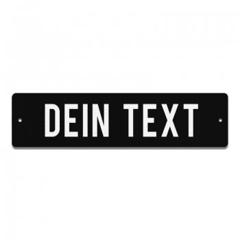 Dein Text - 200x50mm, Schwarz