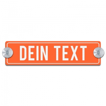 Dein Text - 200x50mm, Orange