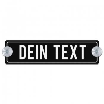 Dein Text - 200x50mm, Schwarz