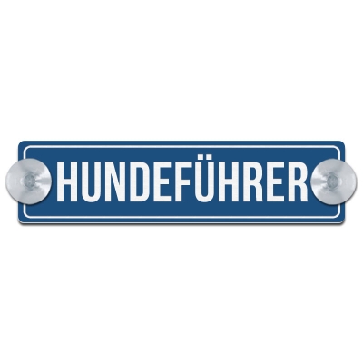 HUNDEFÜHRER - 200x50mm - blau