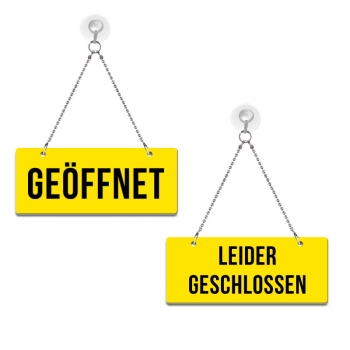 Geöffnet/Leider Geschlossen