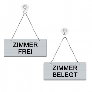 Zimmer frei / Zimmer belegt - Graviertes Wendeschild