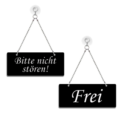 Frei / Bitte nicht stören, Schwarz