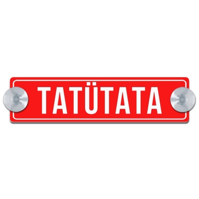 TATÜTATA mit Rand, rot