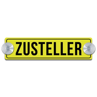 Zusteller mit Rand, gelb