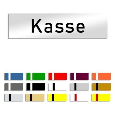 Kasse - Türschild, 160x40mm