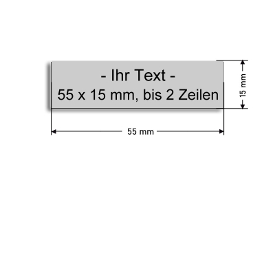 Namensschild, 55x15mm