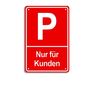 Parken - Nur für Kunden