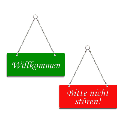 Willkommen/Bitte nicht stören