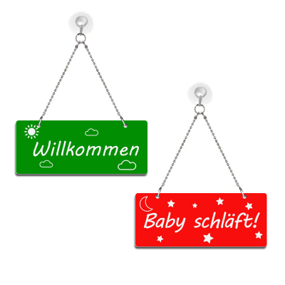 Willkommen/Baby schläft!