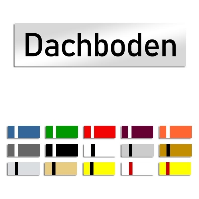 Dachboden - Türschild, 160x40mm