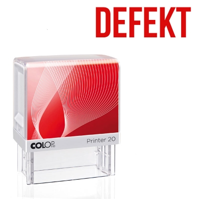 DEFEKT - Colop Printer 20, Abdruck: Rot