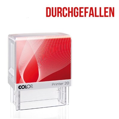 DURCHGEFALLEN - Colop Printer 20, Abdruck: Rot