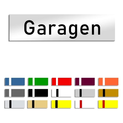 Garagen - Türschild, 160x40mm