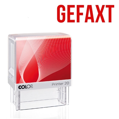 GEFAXT - Colop Printer 20, Abdruck: Rot