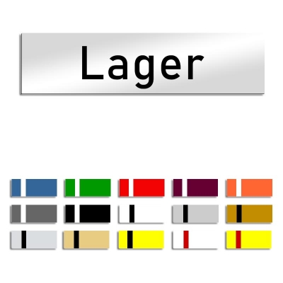 Lager - Türschild, 160x40mm