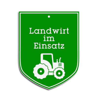 Landwirt im Einsatz ohne Sauger