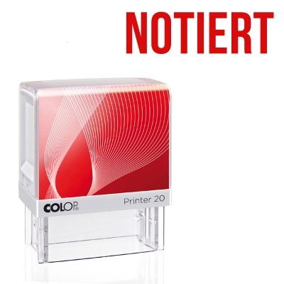 NOTIERT - Colop Printer 20, Abdruck: Rot