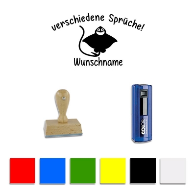 Taucherstempel Rochen