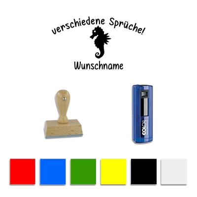 Taucherstempel Seepferdchen