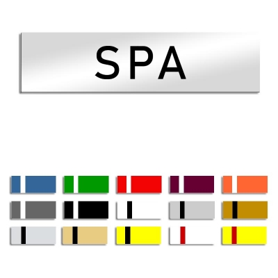 SPA - Türschild, 160x40mm