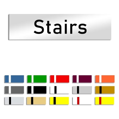 Stairs - Türschild, 160x40mm