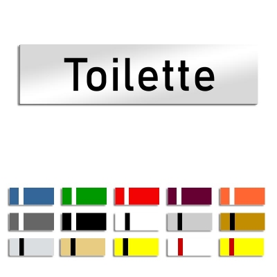 Toilette - Türschild, 160x40mm