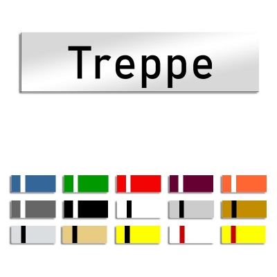 Treppe - Türschild, 160x40mm