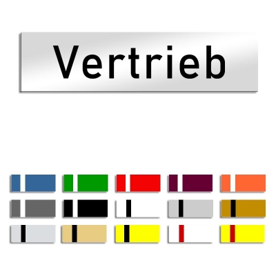 Vertrieb - Türschild, 160x40mm