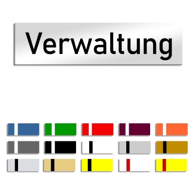 Verwaltung - Türschild, 160x40mm