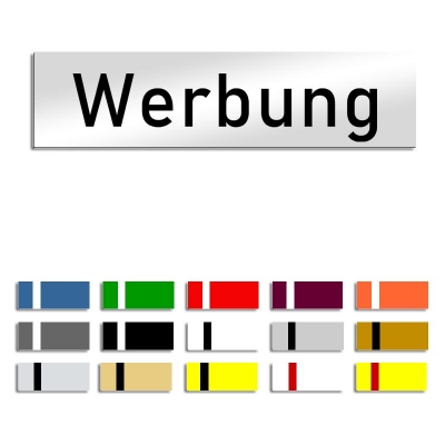 Werbung - Türschild, 160x40mm