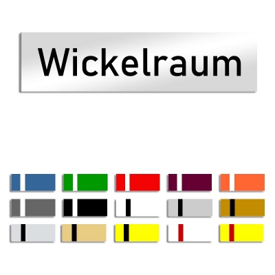 Wickelraum - Türschild, 160x40mm