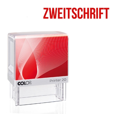 ZWEITSCHRIFT - Colop Printer 20, Abdruck: Rot