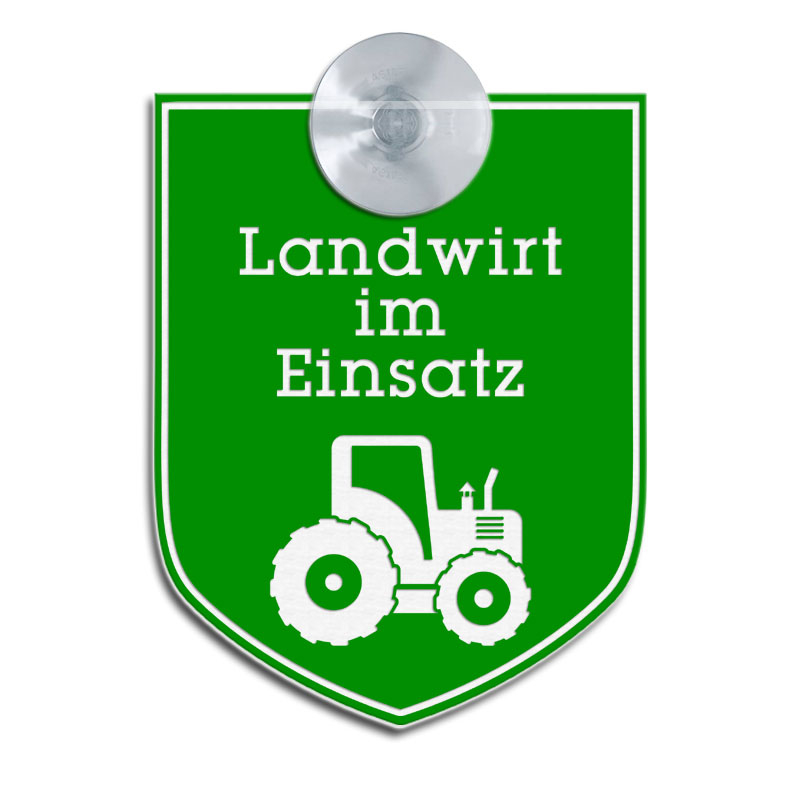 Landwirt im Einsatz mit Sauger