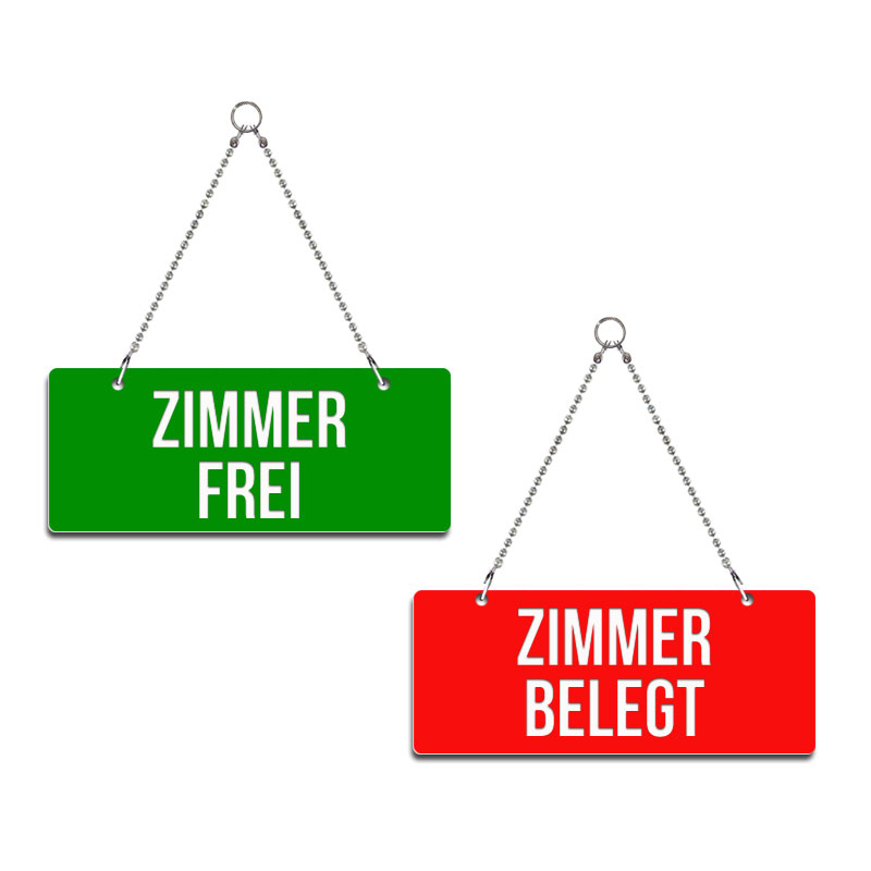 Zimmer frei/Zimmer belegt