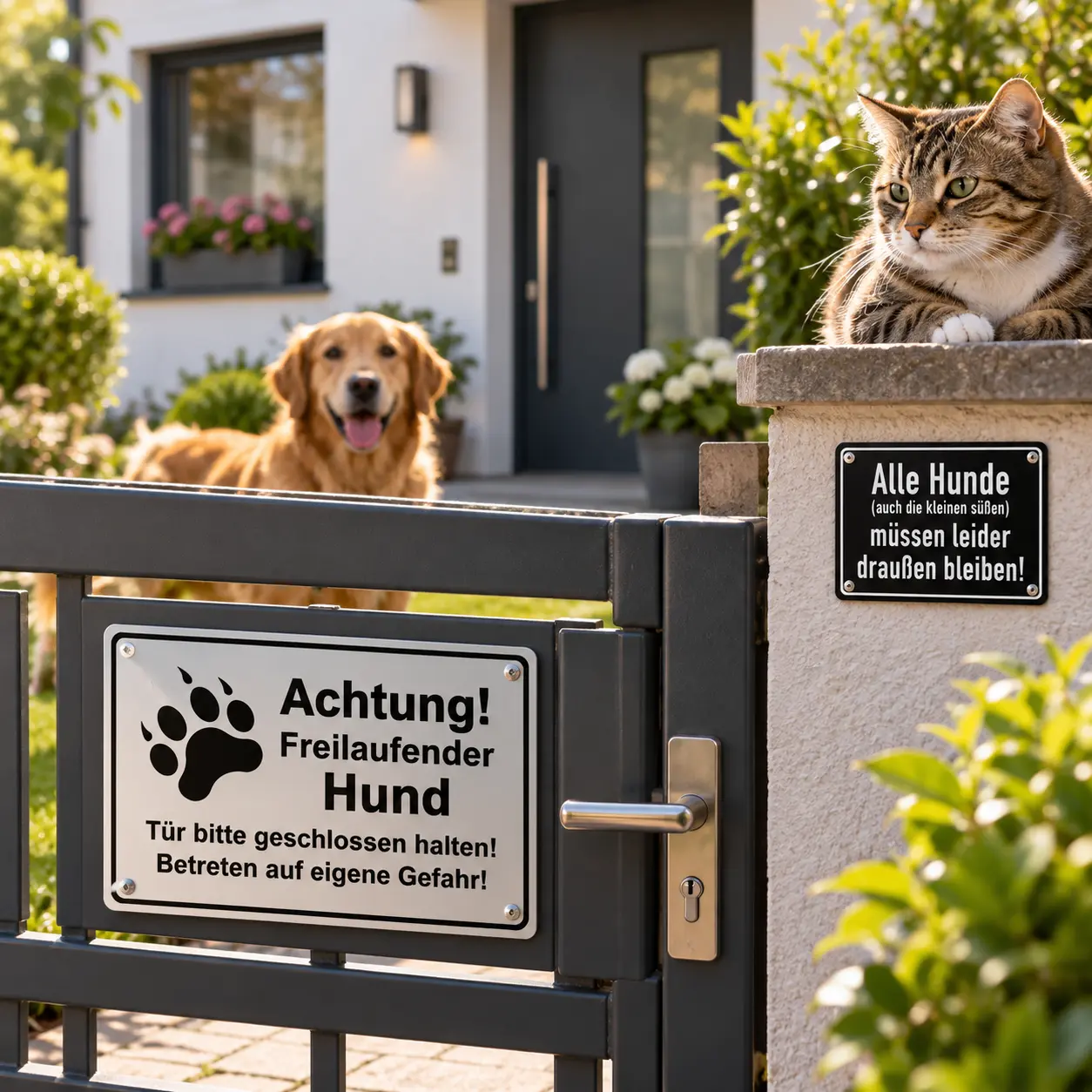 Hunde / Katzenschilder