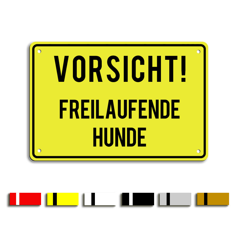 Produktbild: Vorsicht! Freilaufende Hunde