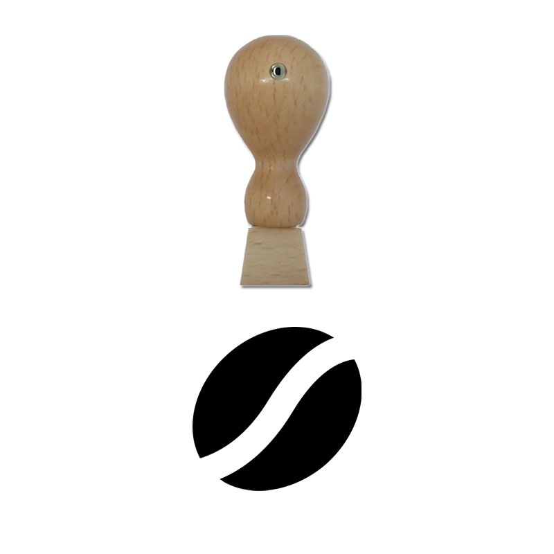 Produktbild: Kaffeebohne - Holzstempel für Bonuskarten, Rabattkarten, Treuekarten etc. - 115