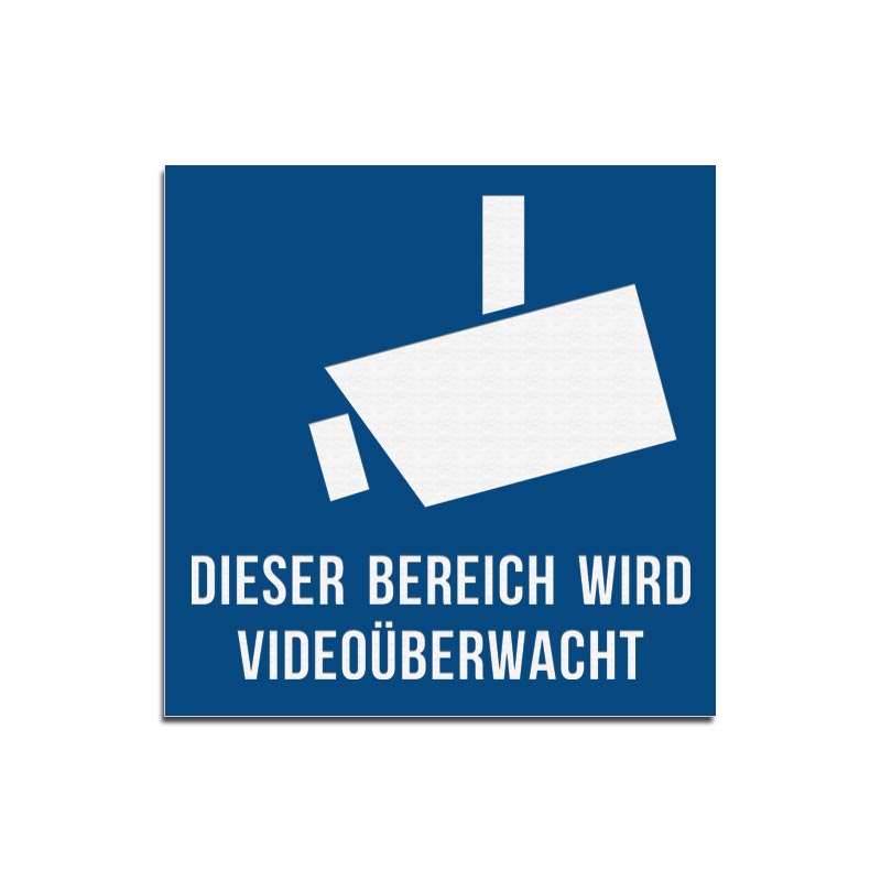Produktbild: Dieser Bereich wird Videoüberwacht! Hinweisschild in versch. Größen