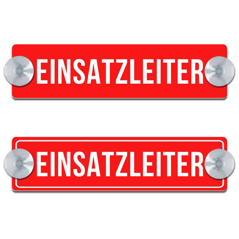Produktbild: EINSATZLEITER- Saugnapfschild, 200x50mm